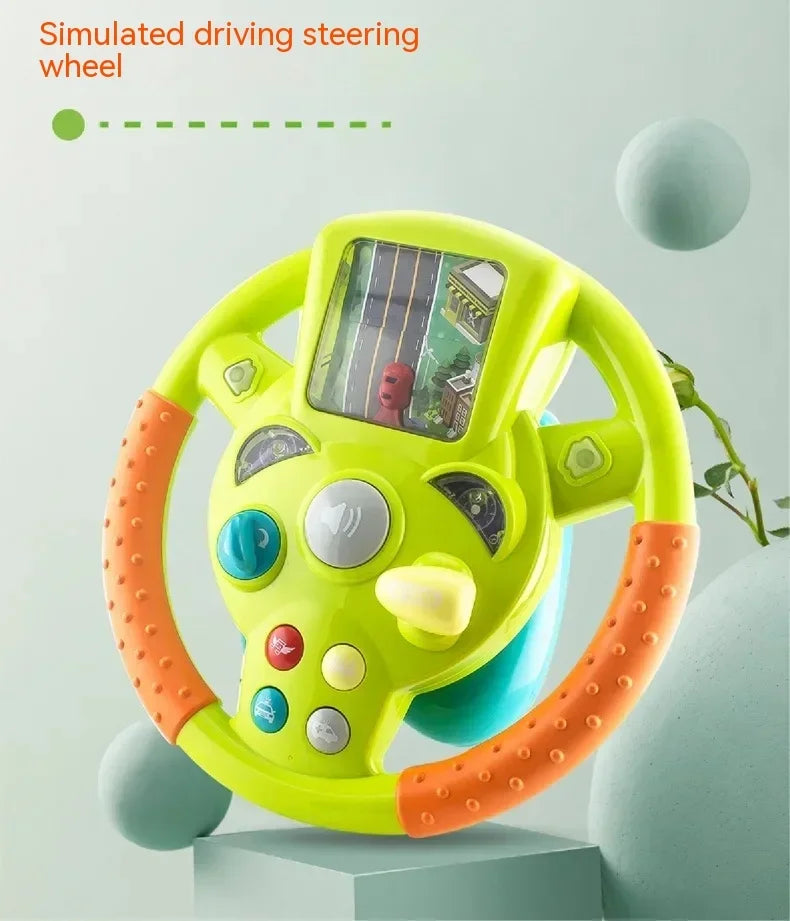 Fun Kids Steering Wheel with Display Screen