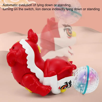 Fun LED Lion Desk Lamp with Music and Motion