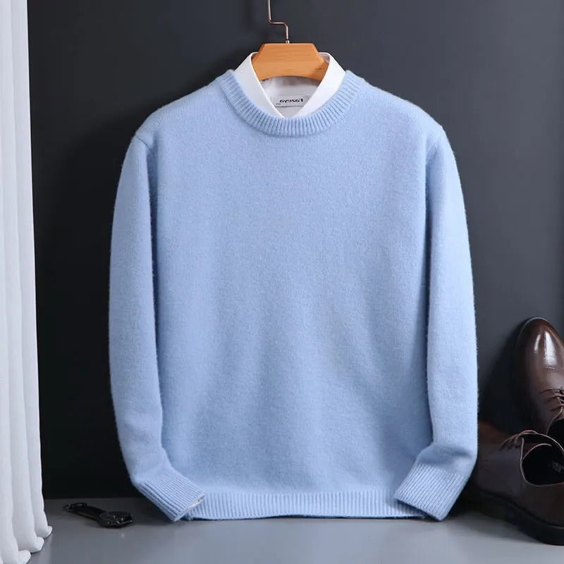 Luxurious Warm Men's Cashmere Crew Sweater