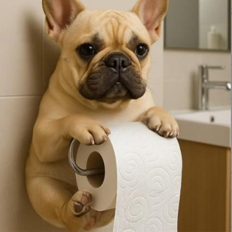 Colorful Pet Theme Toilet Paper Holder