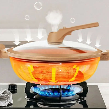 Premium Large Non-Stick Wok with Steamer Basket
