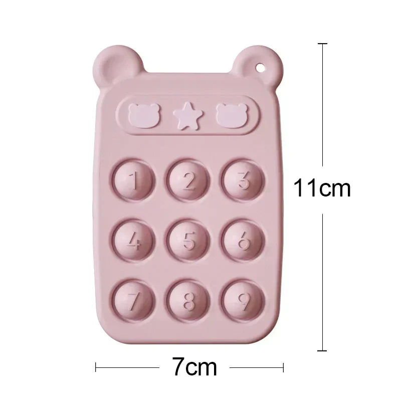 Soft Baby Teether Toy & Silicone Stress Relief Ring