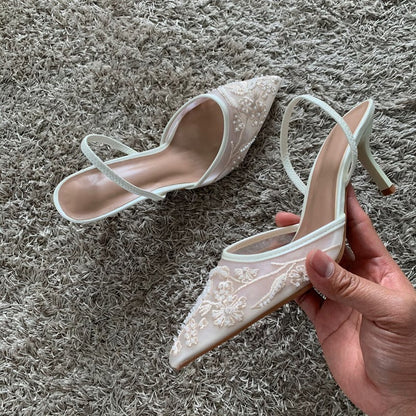 Sleek Toe Dance Shoes with Stretchy Back Strap