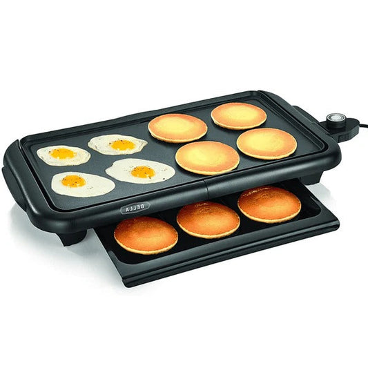 Big Electric Non-Stick Pancake Griddle 24 Cooktop - Luxicro