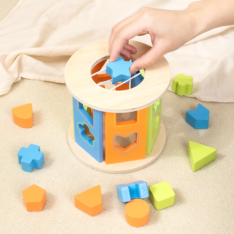 Classic Wooden Construction Block Set