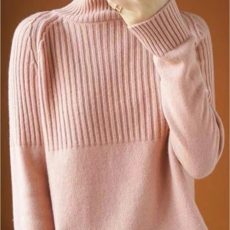 Soft Women's Turtleneck Cashmere Pullover
