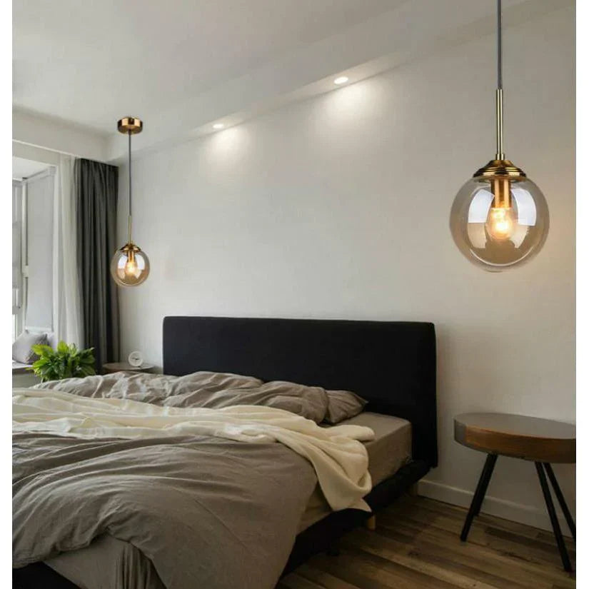 Stylish Glass Hanging Lamp for Modern Kitchens