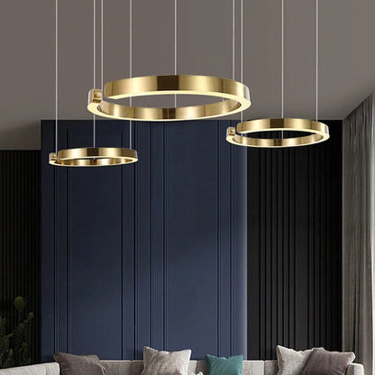Simple Nordic Circle Chandelier Pendant Light Fixture
