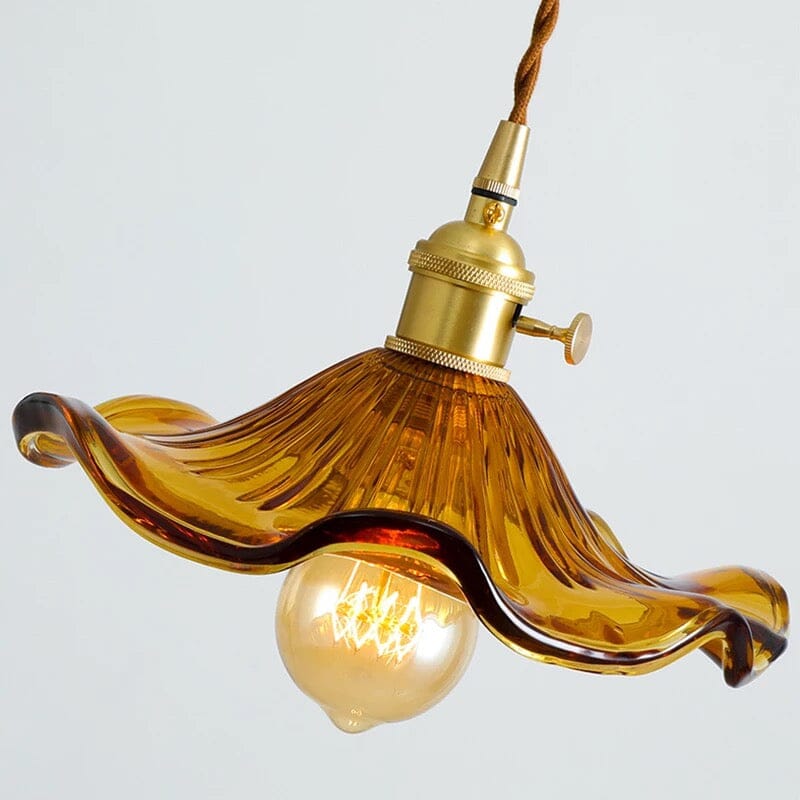 Elegant Glass Floral Pendant Light for Home Decor