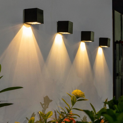 Weatherproof Solar LED Garden Cube Lights