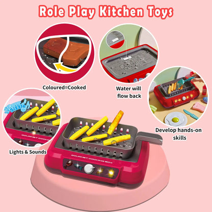 Delicious Fun Kids Play Kitchen Set