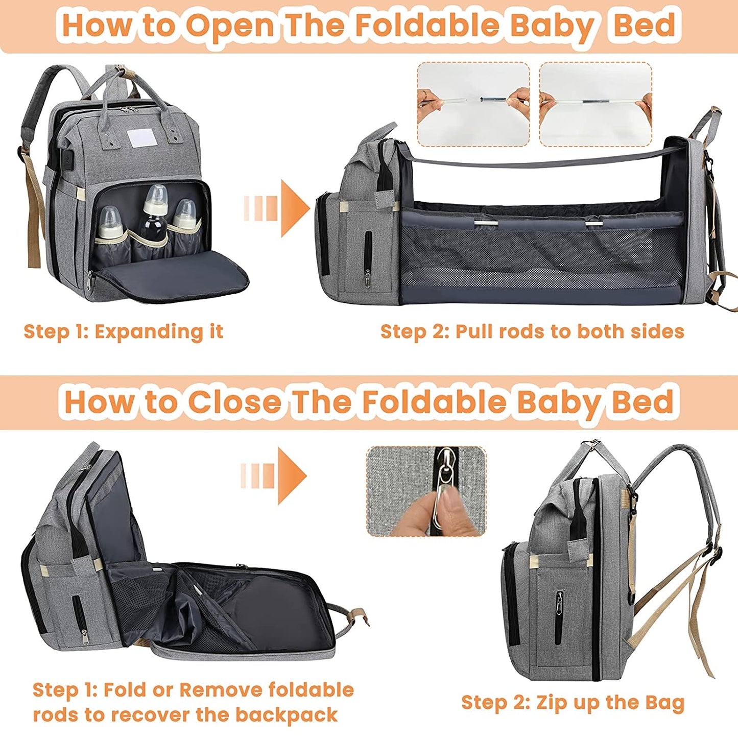 Convenient Mommy Diaper Bag Pack