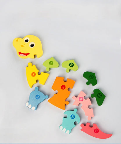 Colorful Wood Learning Puzzle Toy
