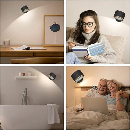 Round Cordless Rechargeable Wall Light