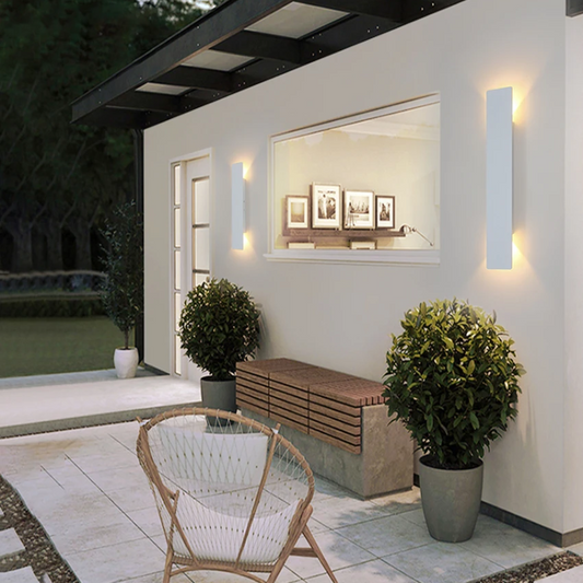 Contemporary Metal Outdoor Wall Sconce - Luxicro