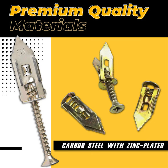 Easy Install Drywall Anchors No Drill Required