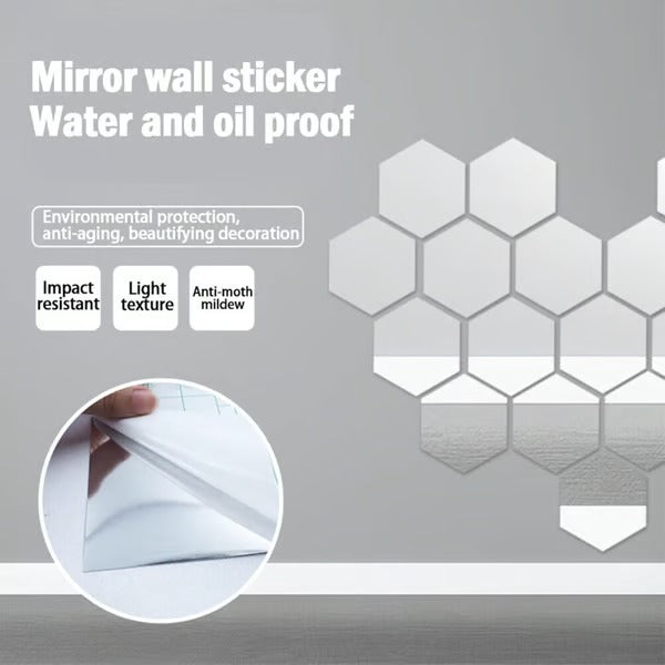 Flexible Shatterproof Wall Mirror Sticker - Luxicro