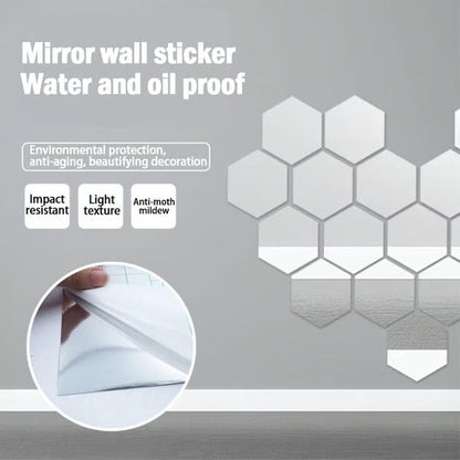 Flexible Shatterproof Wall Mirror Sticker - Luxicro