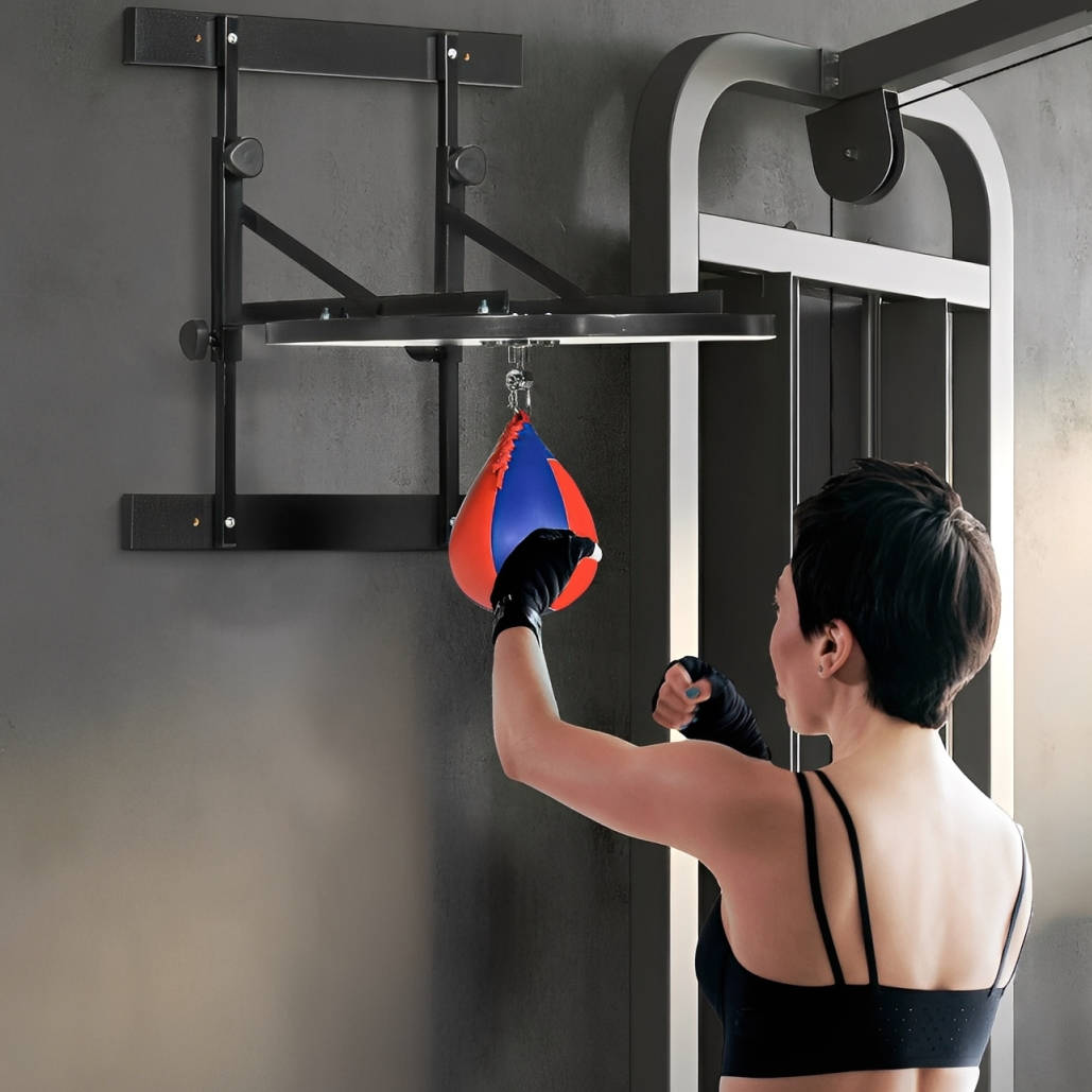Adjustable Boxing Punching Ball Wall Mount - Luxicro