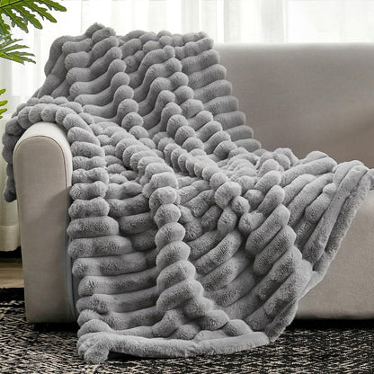 Cozy Plush Throw Blanket – Soft Warm Blanket for Home - Luxicro