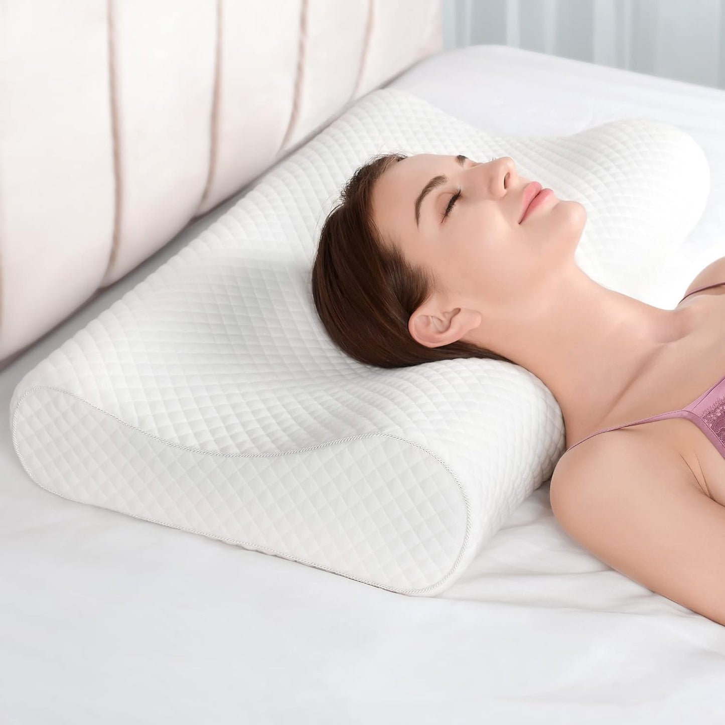 Soft Supportive Foam Contour Pillow - Luxicro