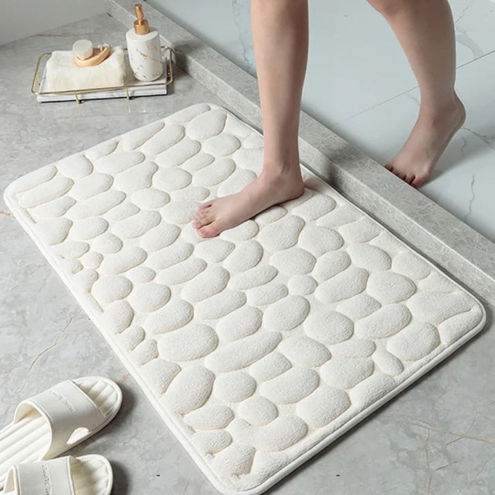 Textured Stone Pattern Welcome Mat - Luxicro