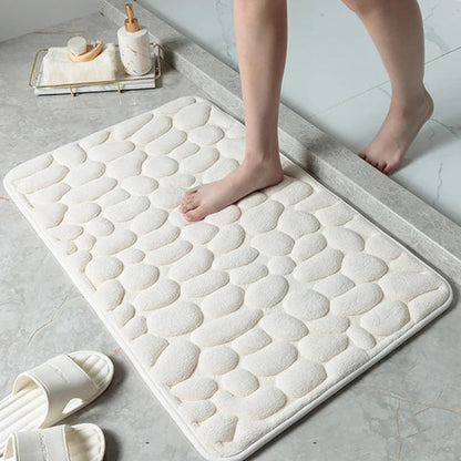 Textured Stone Pattern Welcome Mat - Luxicro