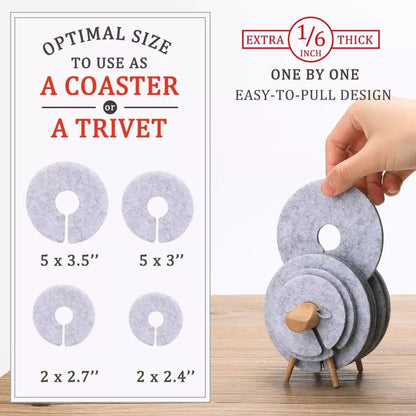 Warm Fuzzy Grip Coaster Set