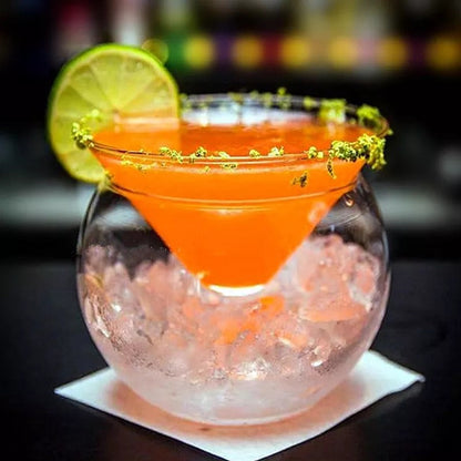 Elegant Clear Martini Cocktail Glass
