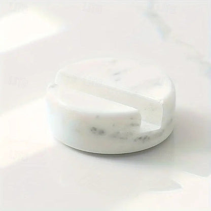 Stylish Marble Phone Holder - Compact Desktop Stand