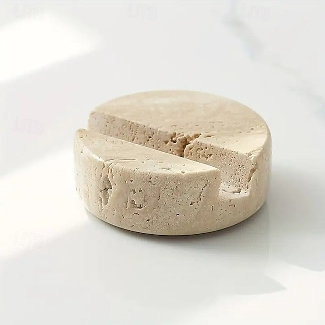 Stylish Marble Phone Holder - Compact Desktop Stand