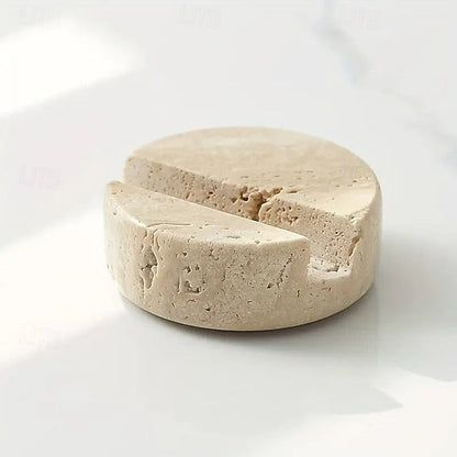 Stylish Marble Phone Holder - Compact Desktop Stand