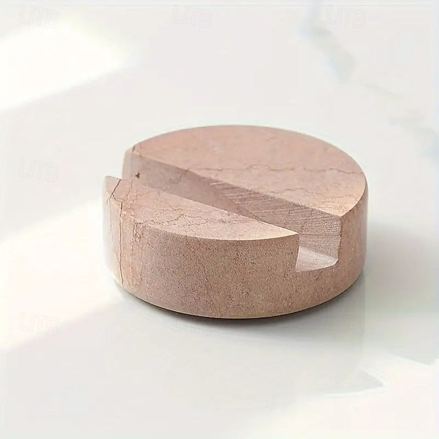 Stylish Marble Phone Holder - Compact Desktop Stand