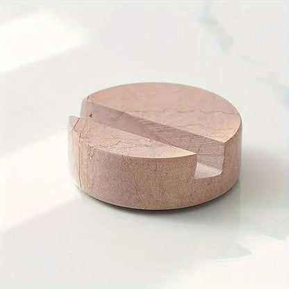 Stylish Marble Phone Holder - Compact Desktop Stand
