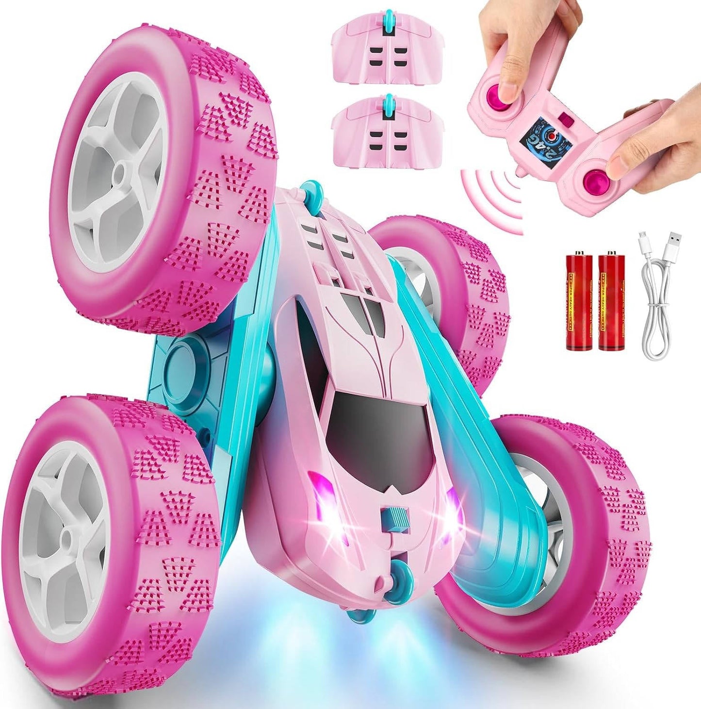 Fun Remote Control Cars for Kids with Flashing Lights