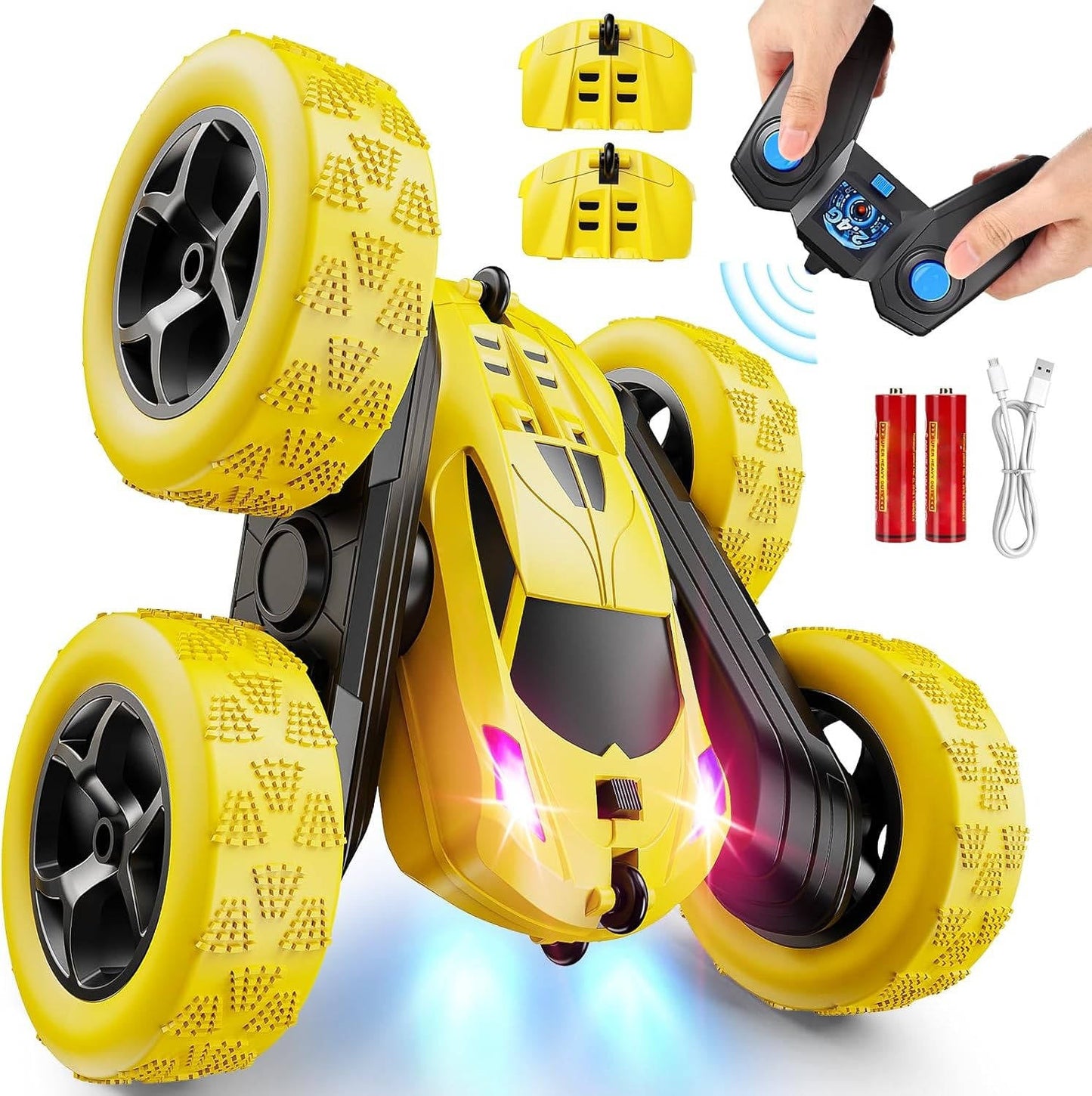 Fun Remote Control Cars for Kids with Flashing Lights