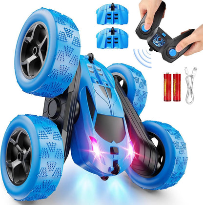 Fun Remote Control Cars for Kids with Flashing Lights - Luxicro
