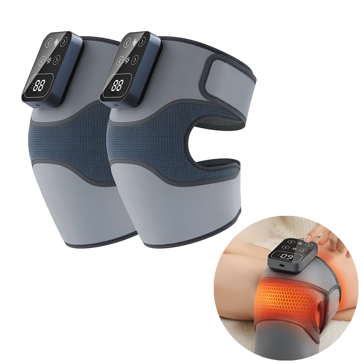 Wireless Therapeutic Knee Massager With Heat And Vibration - Luxicro