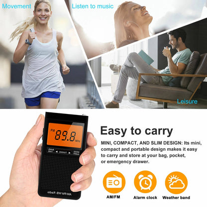Compact Emergency AM FM Hand Radio
