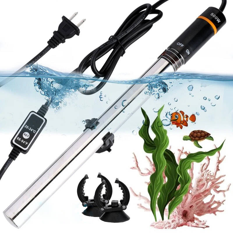 Powerful Aquarium Heater with Thermostat and Safety Guard - Luxicro