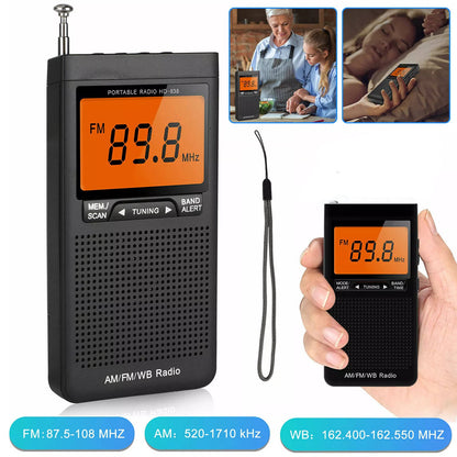 Compact Emergency AM FM Hand Radio