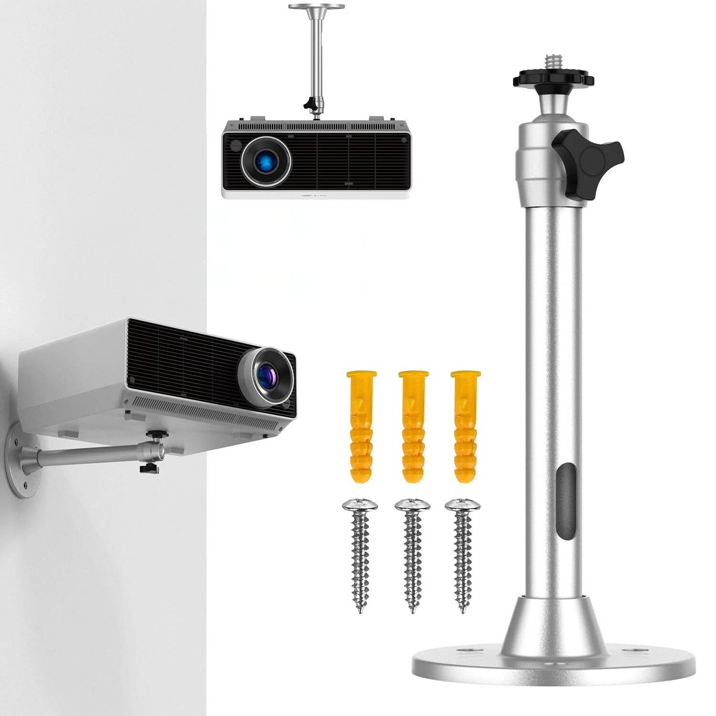 Adjustable Metal Ceiling Projector Bracket - Luxicro