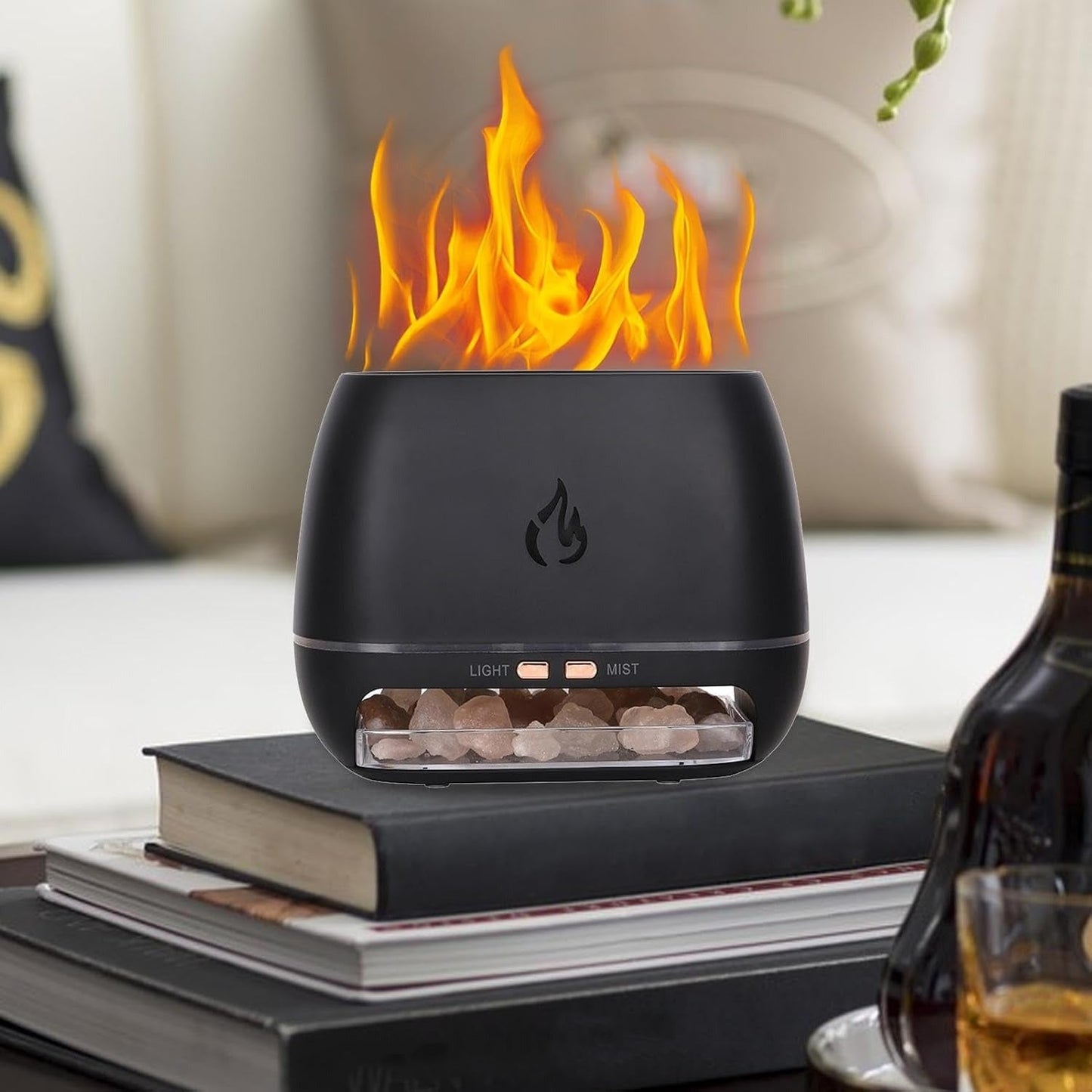 Cozy LED Fire Effect Essential Oil Diffuser