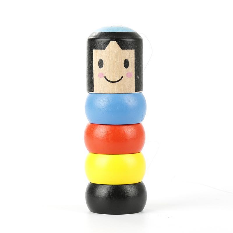 Durable Wooden Magic Figure for Kids