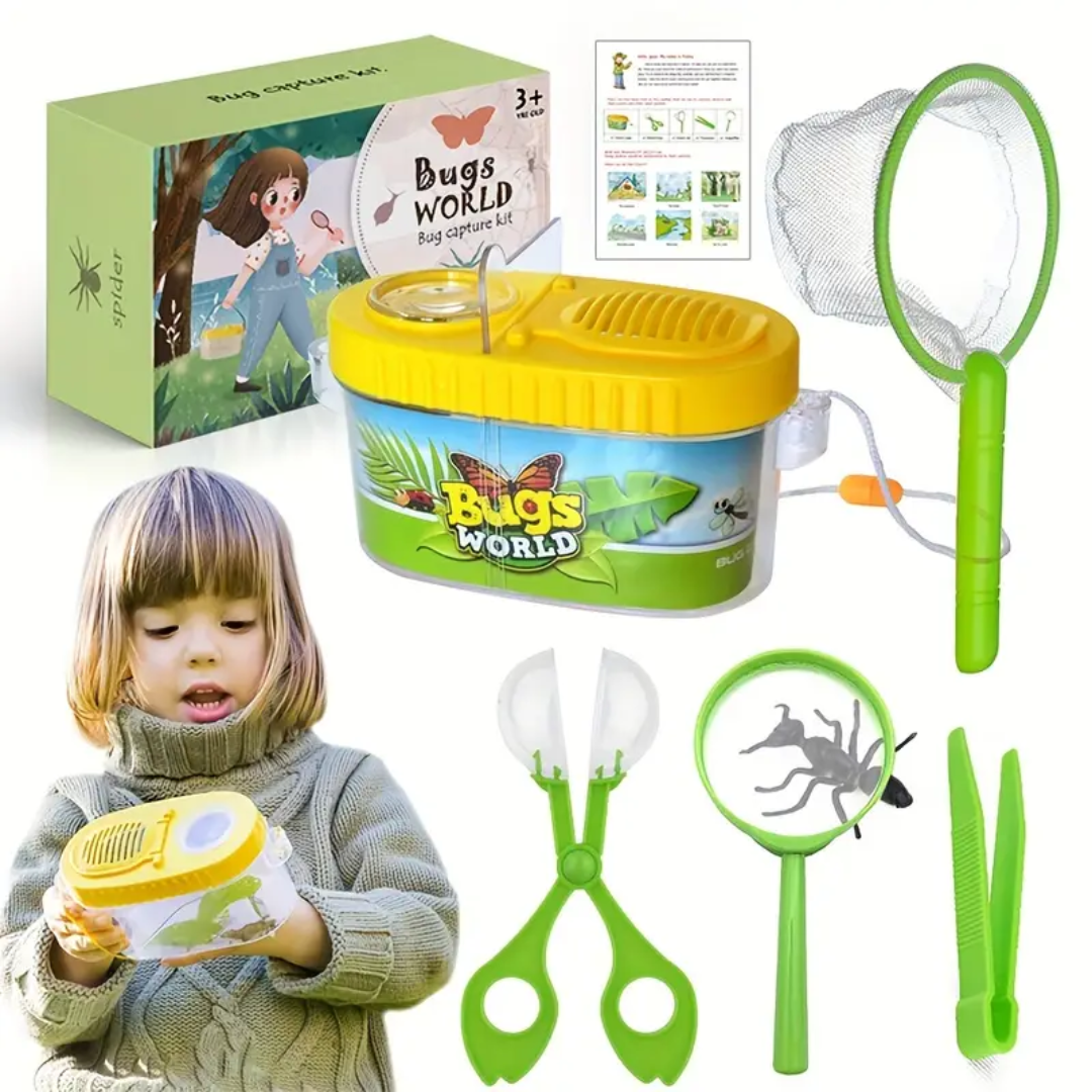 Kids Insect Catcher Kit Educational Bug Catcher Set - Luxicro