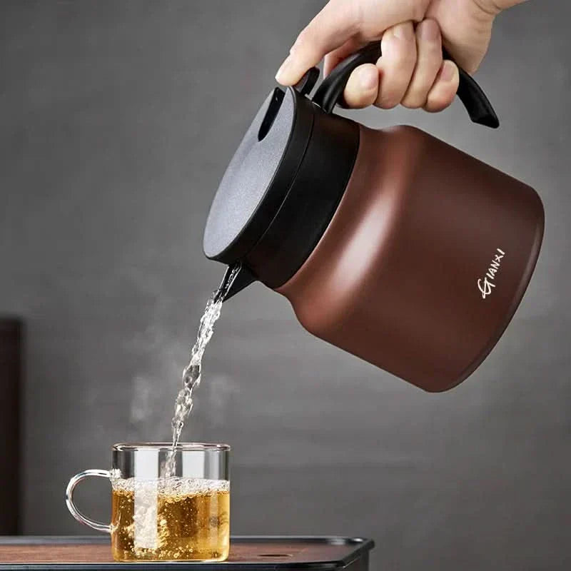 Big Insulated Stainless Steel Teapot with Infuser - 800ml