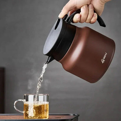 Big Insulated Stainless Steel Teapot with Infuser - 800ml
