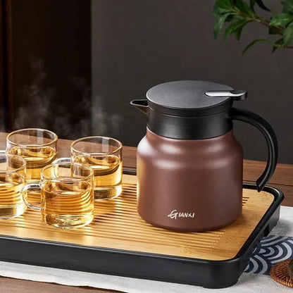 Big Insulated Stainless Steel Teapot with Infuser - 800ml