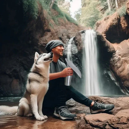 Portable Dog Water Bottle | Durable Stainless Steel