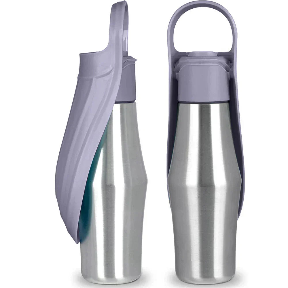 Portable Dog Water Bottle | Durable Stainless Steel - Luxicro
